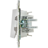 Выключатель 2-клавишный с индикацией IEK SKANDY 10А SK-V09W арктический белый SK-V20-1-10-K01
